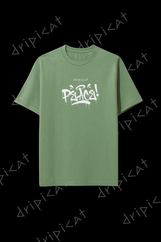 DRIPICAT Premium Oversized T-Shirt – Peace