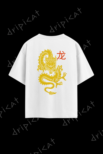 DRIPICAT Premium Oversized T-Shirt – Dragon