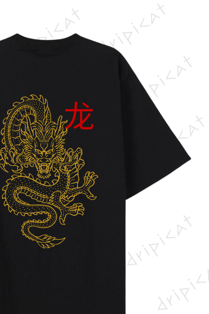 DRIPICAT Premium Oversized T-Shirt – Dragon
